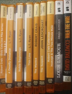 Mixed Lot of 9 MP3 CD Mystery Fiction Thriller Audiobooks 9 - Picture 1 of 21