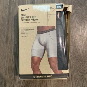 Nike Dri-Fit Ultra Stretch Micro Boxer Briefs Long 3 Pack/Color 2XL damaged box - Picture 1 of 4