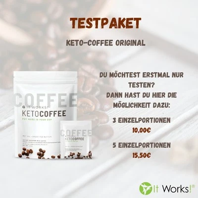 IT WORKS! Testpaket it Works Ketokaffee 3 Einzelp.