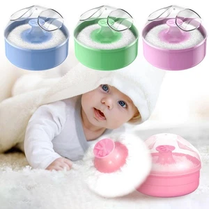 1x Talcum Powder Puff with Box Case Container Baby Soft Face Powder Body V7N0 - Picture 1 of 24