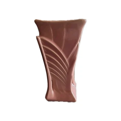Mccoy Pottery Pink 9" Art Decco Fan Vase - Image 1 of 4