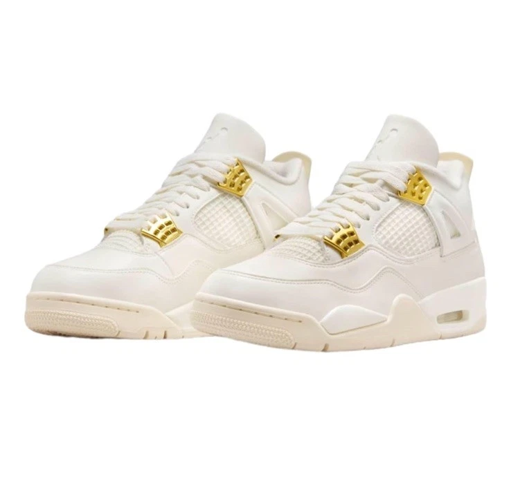 Zapatillas Air Jordan 4 Retro Vela con Acentos Dorados Foto 1 de 3