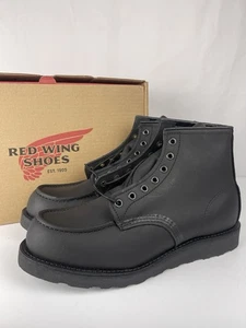Red Wing 8074 klassische Mokassins Stiefel schwarz Harness Leder Herren Größe 9 D Sekunden - Bild 1 von 11
