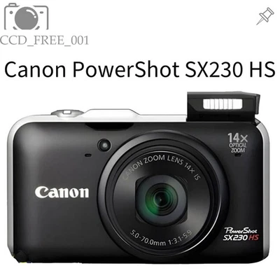 Canon PowerShot SX230 HS Schwarz 12,1 MP CMOS-Digitalkamera 14-facher Bildzoom  - Bild 1 von 4
