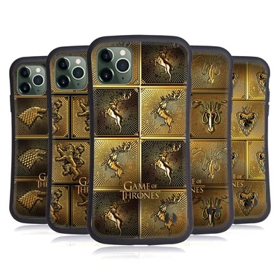 OFFICIAL HBO GAME OF THRONES GOLDEN SIGILS HYBRID CASE FOR APPLE iPHONES PHONES - Image 1 of 4