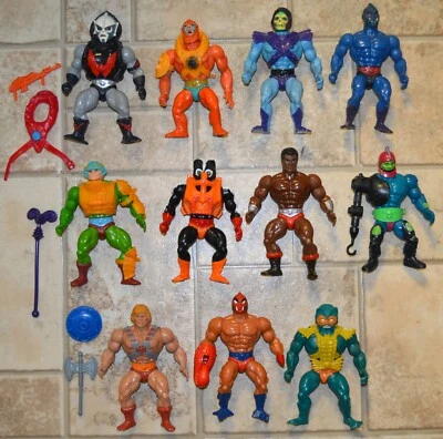MOTU, lote de figuras He-Man vintage maestros del universo conjunto Mattel Stinkor Foto 1 de 4
