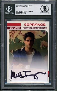 Michael Imperioli SIGNIERTE individuelle Karte Christopher Moltisanti Sopranos BAS Autogramm - Bild 1 von 2