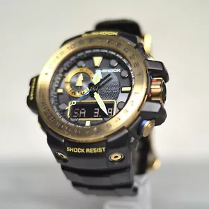 CASIO G-SHOCK GULFMASTER GWN-1000GB-1AJF Black Gold Tough Solar - Picture 1 of 9