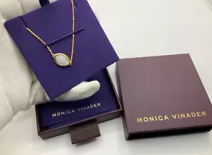 monica vinader Petal Armband 18kGold Vermeil/Mondstein UVP128€ 15cm-19cm verstellbar - Bild 1 von 17