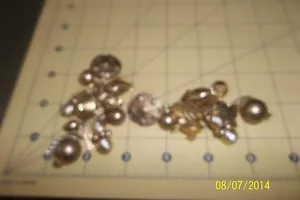 Gold tone multi CHARM EARRINGS CLIP ON EARRINGS - Picture 1 of 7
