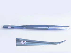 TITANIUM-ENT-CURVED-FORCEPS & PLASTIC-SURGERY-MICRO-FINE FORCEPS  7 " TT - Picture 1 of 1