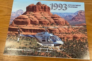 1993 Bell Helicopter Textron Appointment Calendar Bell XV-15 206 Cobra AH-1J 222 - Picture 1 of 15