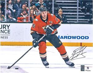Ryan Getzlaf Anaheim Ducks Signed 16x20 Orange Jersey Skating w/Puck Photo