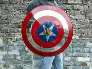 Medieval Captain America Shield X-Mas Cosplay Prop Best Steel Metal Shield - Picture 1 of 5