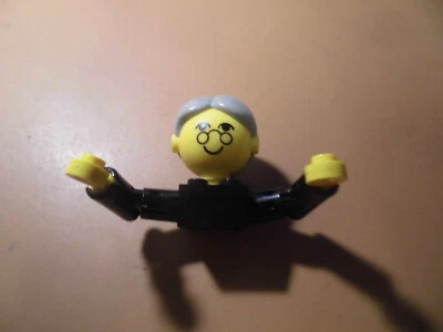 Lego Figur 70er Homemaker Oma Torso schwarz 792c03 Haare grau fa22 - Bild 1 von 2