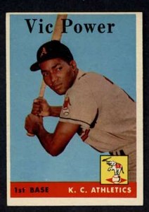 1958 Topps #406 Vic Power NM+ Athletics UER A3047 