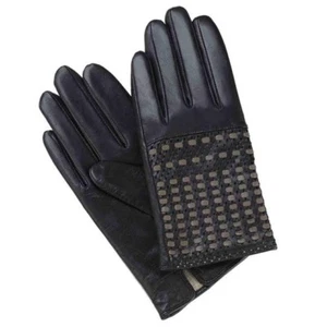 Guantes de conducción GSG para mujer de invierno cálidos de cuero perforado - NEGROS - talla 6,5 - Imagen 1 de 6