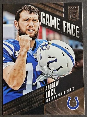 2016 Donruss Elite Game Face #GF-AL Andrew Luck Indianapolis Colts - Image 1 of 2