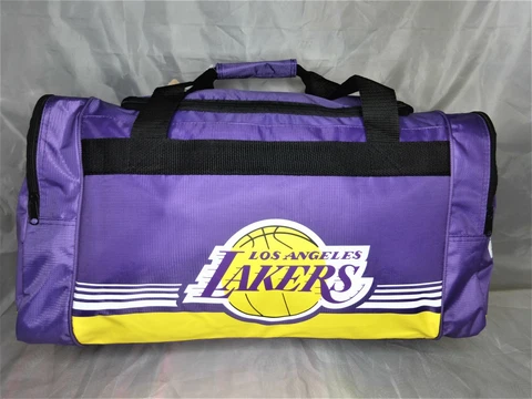 Los Angeles Lakers Medium Striped Core Duffle Bag Cover