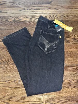 Chams Stretch Fit Slim Black Jeans Men’s Size 38 New With Tags - Image 1 of 4