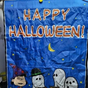 Peanuts Snoopy Happy Halloween House Flag 25x38 - Picture 1 of 6