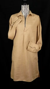 NWT CRESPI 1797 for J. CREW Collection Retail $275 LINEN TUNIC DRESS FLAX SIZE 6 - Picture 1 of 2