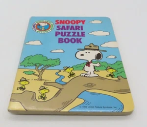 Snoopy Safari Puzzle Book Hardcover Unused - Picture 1 of 14