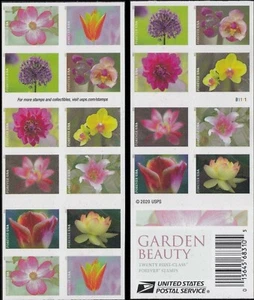1 #5567b, (5558-5567) FOREVER GARDEN BEAUTY BOOKLET OF 20. BIN $17.99. - Picture 1 of 1