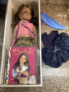 American Girl Puppe Marisol 18 Zoll mit Meet Outfit GOTY nicht mehr produziert 2005 braune Haare/Augen - Bild 1 von 16