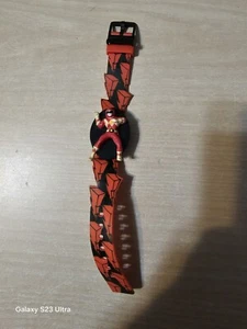 Vintage 90s Power Rangers Watch 1993 Gordy Time Saban Red Black Flip Digital - Picture 1 of 6