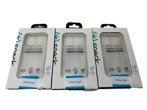 LOT OF x 3 Speck Presidio Perfect-Clear Case with Grips iPhone 12 mini NEW - Photo 1 sur 3