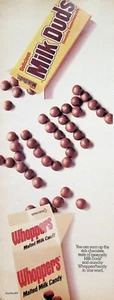 VINTAGE 1980s Print Ad ~ Milk Duds and Whoppers Candy - Picture 1 of 1