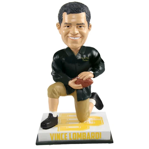 Vince Lombardi ~ LEGENDARY Hall of Fame COACH Green Bay Packers Bobblehead Cover