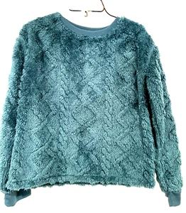 ART CLASS Girls Pajama top sweatshirt Long sleeve Teal Size L (10/12) - Picture 1 of 5