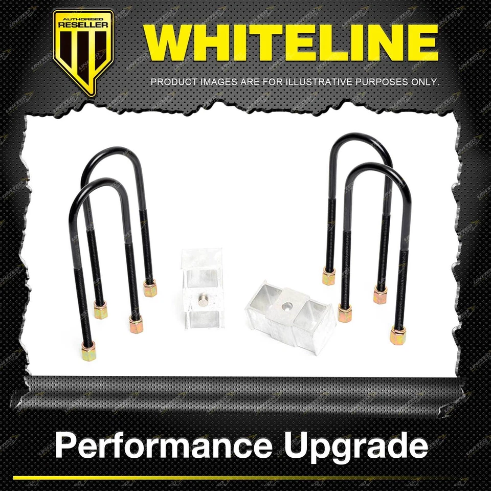 Whiteline Rear 2" Lowering Block - Kit Premium Quality For Ford Falcon EF EL XH - image 1 of 4