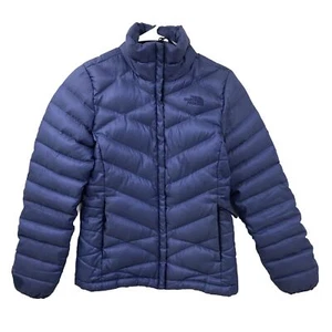 The North Face 550 Jacket Women XS Aconcagua Goose Down Full Zip Quilt Puffer - Picture 1 of 15