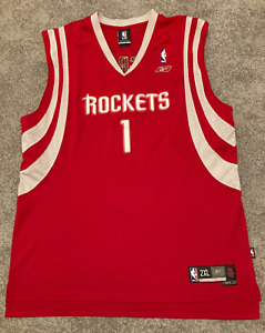 Reebok NBA Retro Tracy McGrady #1 Houston Rockets Basketball Jersey Size 2XL