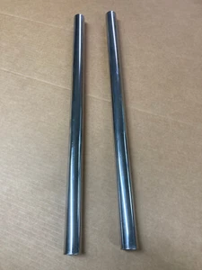 CHROME PLATED STEEL TUBES (pair) - Picture 1 of 7