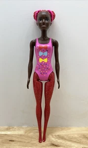 Barbie Color Reveal Glitter Doll Pink Swimsuit with Bows Hair Attachments - Picture 1 of 7