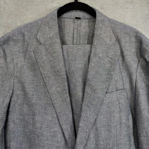 J. Traje CREW Ludlow 40S Clásico Mezcla de Lino 33x31.5 Pantalones Diseñador Somelos - Imagen 1 de 16