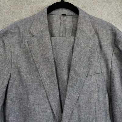 J. CREW Ludlow Suit 40S Classic Linen Blend 33x31.5 Pants Somelos Designer - Image 1 of 4