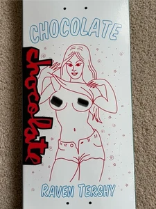 Raven Tershy ONE OFF BOOB FLASH Chocolate Skateboards 8.25 - Picture 1 of 10