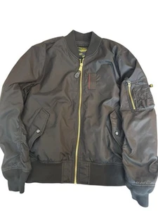 Alpha Industries Flight Bomber Jacket Black "Born of Purpose" Military Gr. XL - Bild 1 von 7