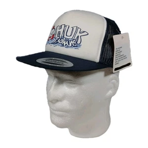 Sombrero de camionero Huk Snapback rendimiento malla de pesca azul marino bobber de pesca NUEVO - Imagen 1 de 9