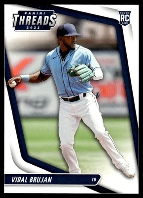 2022 Panini Chronicles Threads Vidal Brujan Tampa Bay Rays #8 - Image 1 of 2