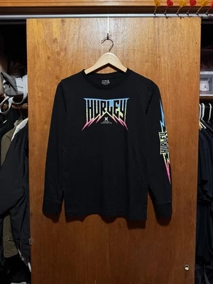 Hurley Kids 12/15 Black Long Sleeve with Sick Logo Graphic - Image 1 of 3