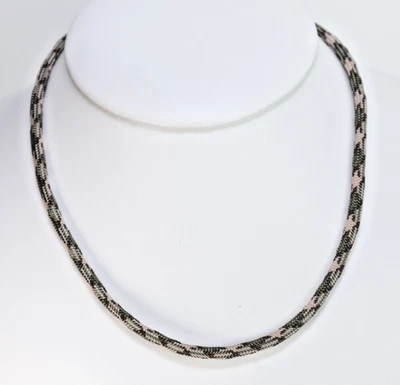 Collar Trenzado Sonajero Tobillera Pulsera Paracord Collar Gargantilla Cierre Langosta Foto 1 de 3