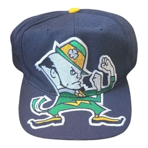 Vintage Notre Dame Monster Logo Blockhead American Needle Snapback Cap Hat RARE - Bild 1 von 7