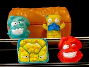 The Grossery Gang Series 1 RARE Figures Lot Of 5 W/Chocolate Bar Case Tan - Picture 1 of 12