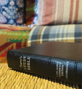 Naves Study Bible King James Reference Southwestern 1978 KJV Black Leather KJV - Imagen 1 de 7